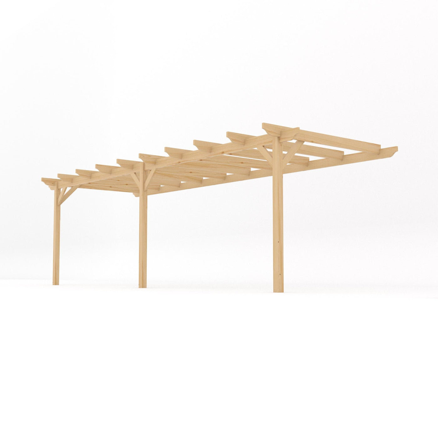 Wall Mounted Garden Pergola - Light Green - 3m Depth x 7.2m Length - image 2