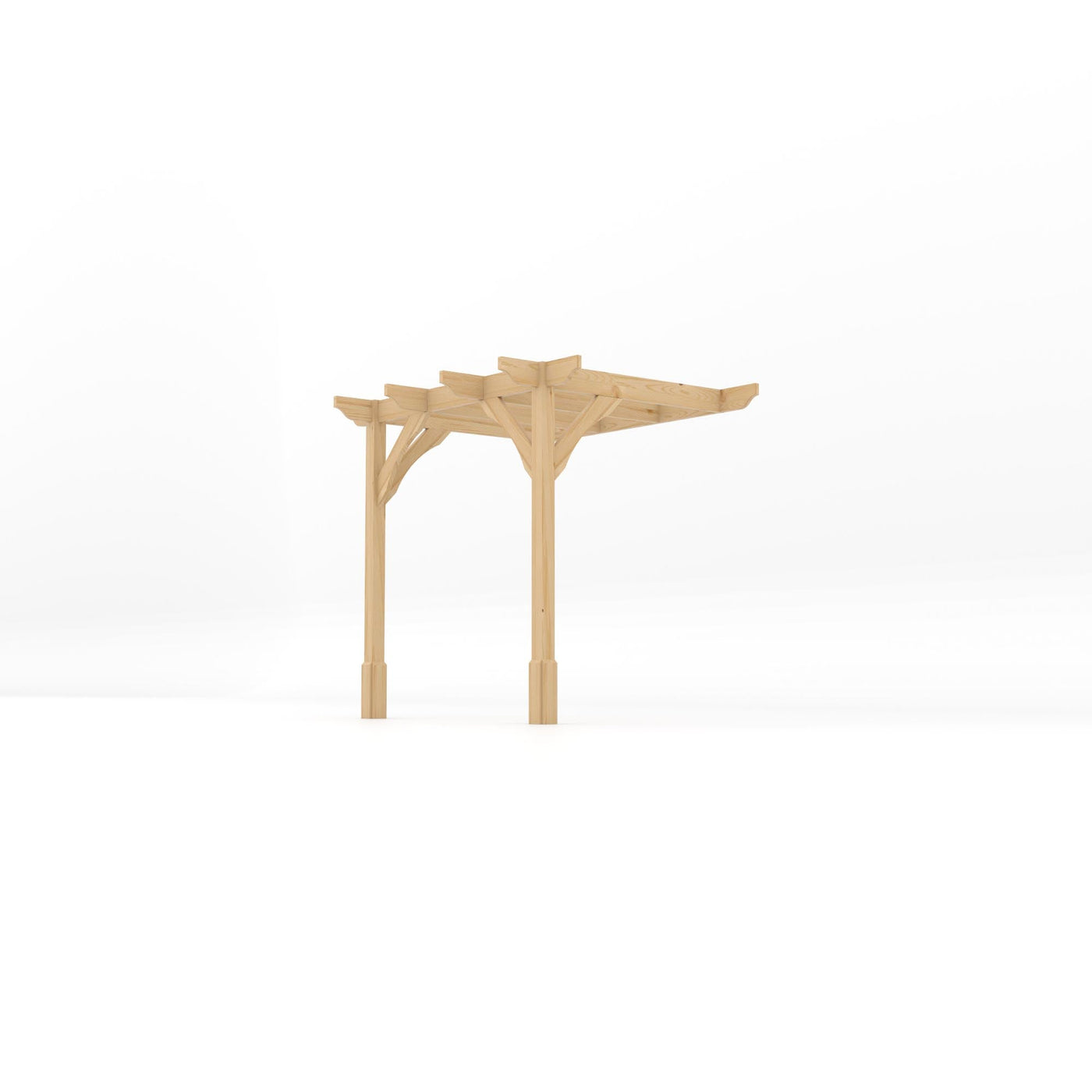 Wall Mounted Premium Pergola - Light Green - 1.8m Depth x 2.4m Length - image 2