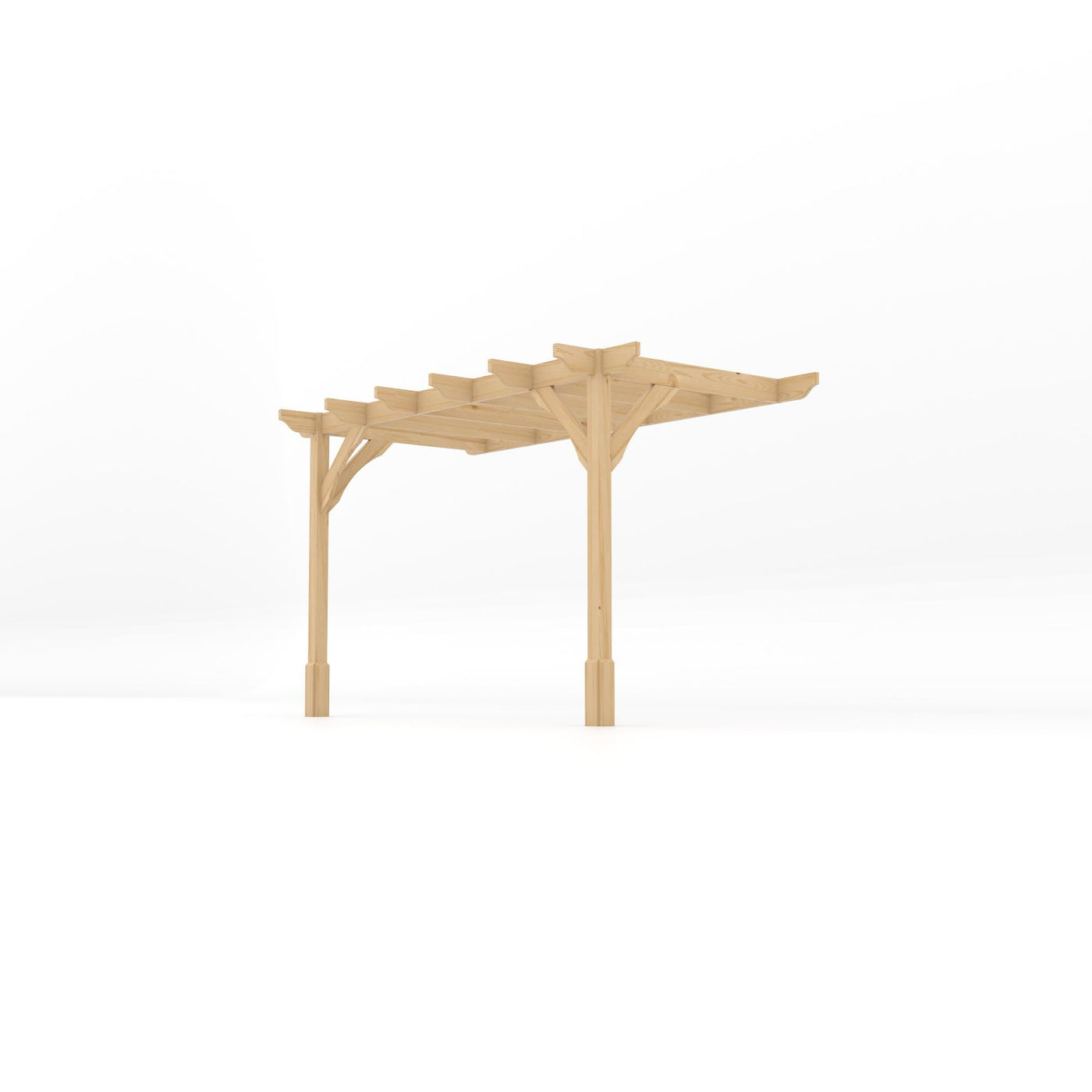 Wall Mounted Premium Pergola - Light Green - 1.8m Depth x 3.6m Length - image 2