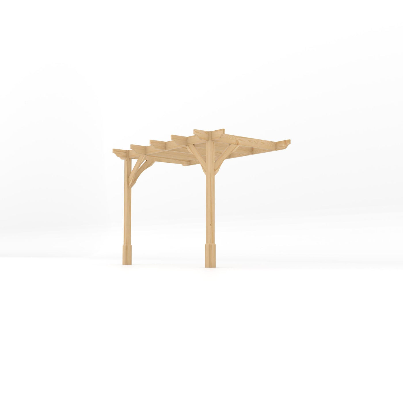 Wall Mounted Premium Pergola - Light Green - 1.8m Depth x 3m Length - image 2