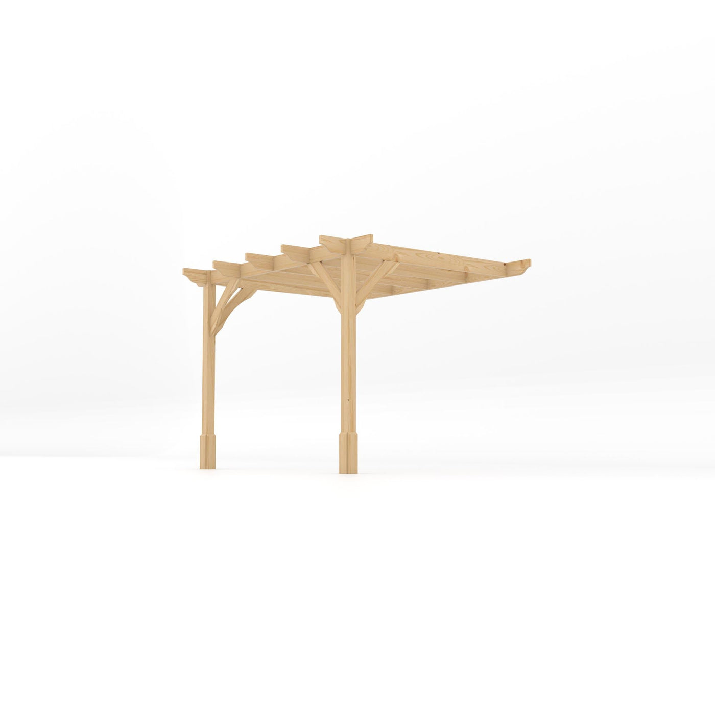 Wall Mounted Premium Pergola - Light Green - 2.4m Depth x 3m Length - image 2